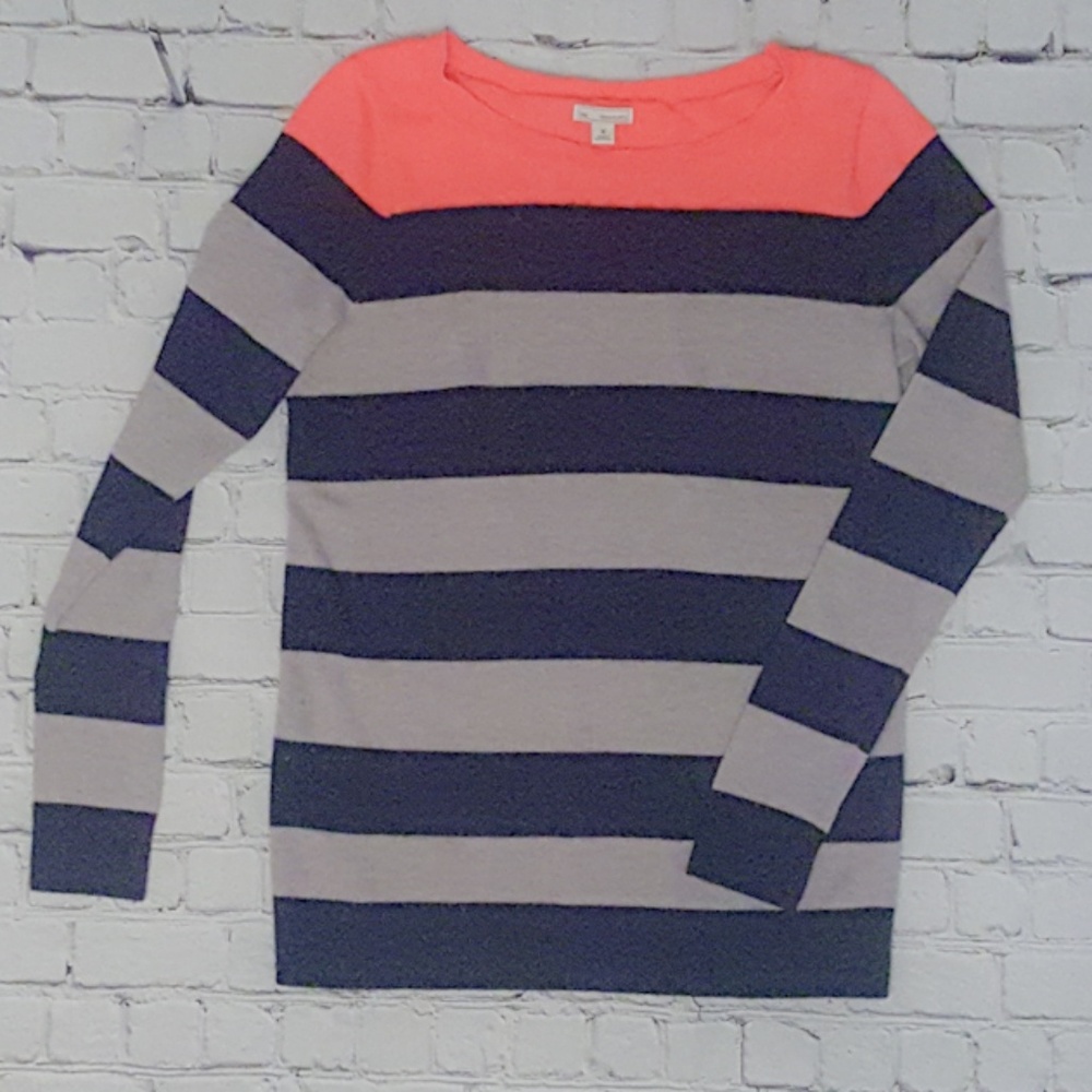 Gap Striped Crew Neck Sweater